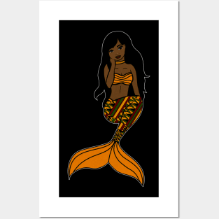 Afro Black Mermaid, Black Girl Magic Posters and Art